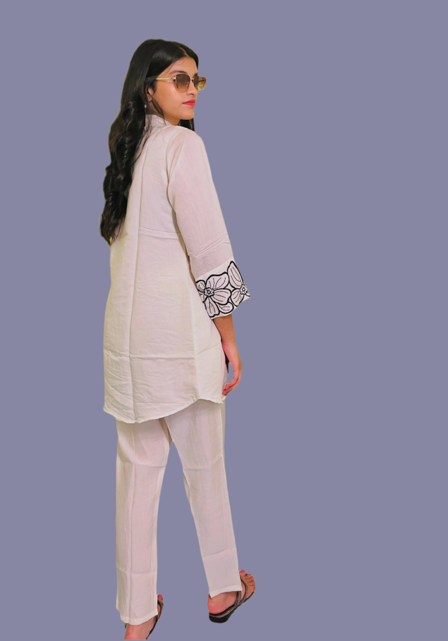 Aira Fashion White & Black Cord Set – Chic & Contemporary